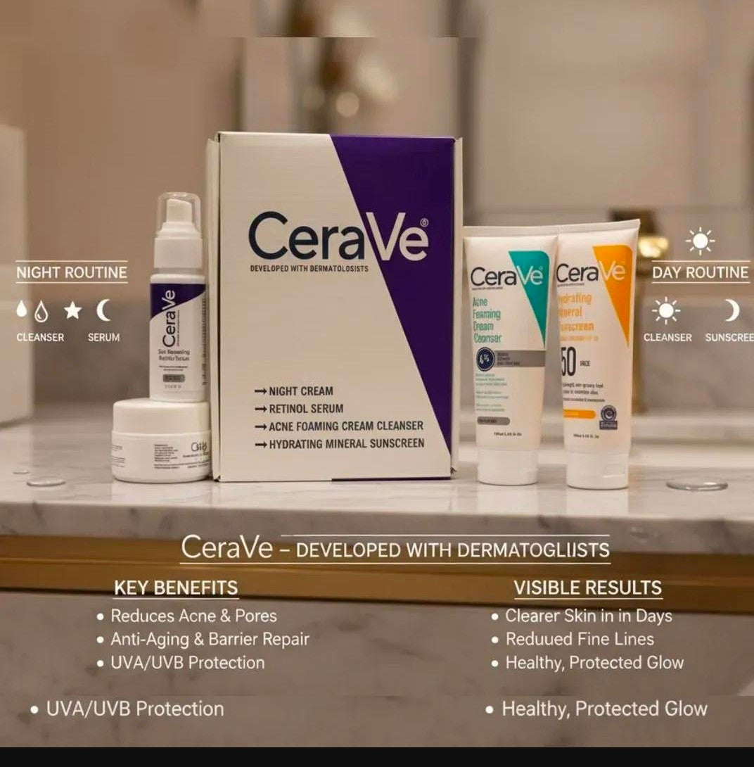 CERAVE 4 IN 1 WHITENING FACIAL KIT FOR ALL SKIN Raj Kumari Collections