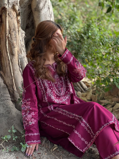 HEAVY EMBROIDERY PURE LAWN 2PC Comfit Wears