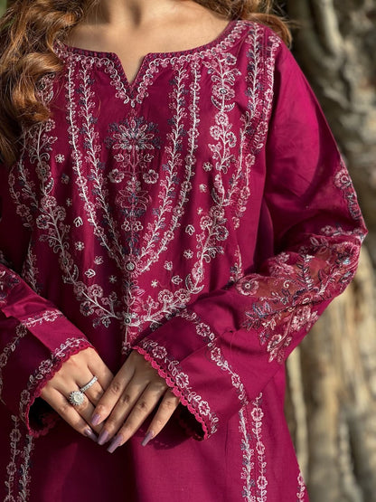 HEAVY EMBROIDERY PURE LAWN 2PC Comfit Wears