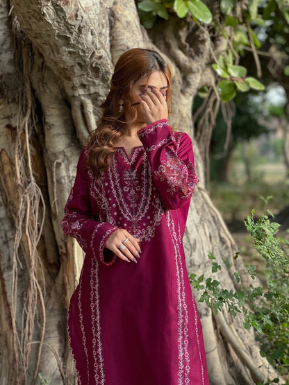 HEAVY EMBROIDERY PURE LAWN 2PC Comfit Wears