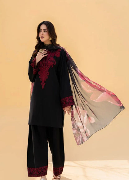*MAHI-NOOR EMBROIDERY 3PC* Comfit Wears