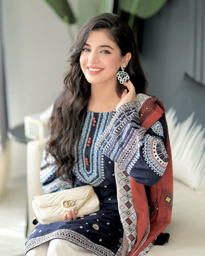 DASTAAN EMBROIDERY 3PC Comfit Wears