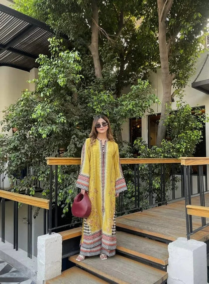 YELLOW BLUSH CO-ORD 2PC Comfit Wears