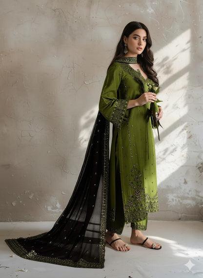 MAYAL EMBROIDERY 3PC Comfit Wears