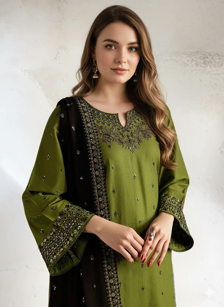 MAYAL EMBROIDERY 3PC Comfit Wears