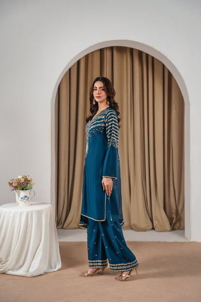 ZINC PEACOCK EMBROIDERED 3PC Comfit Wears
