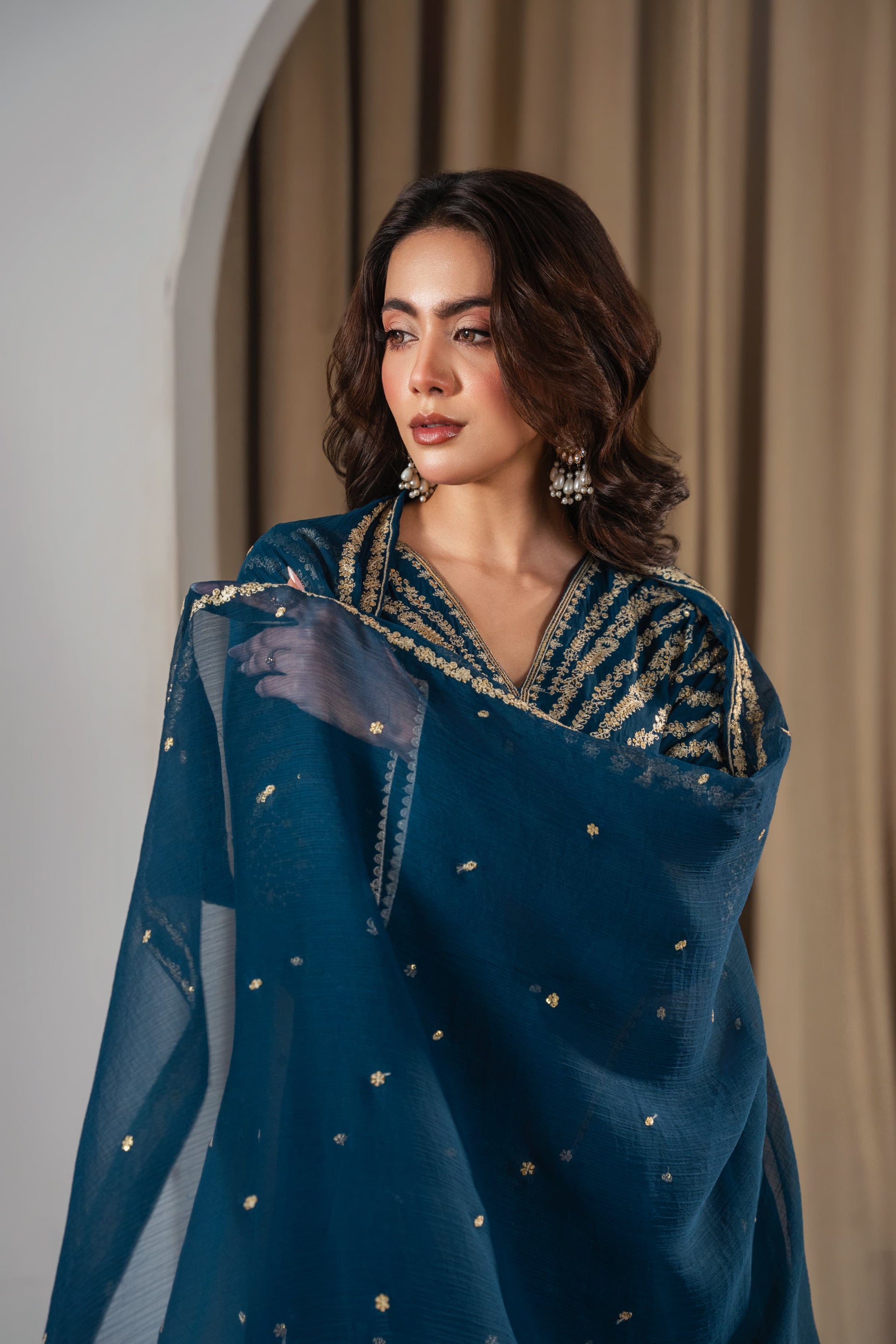ZINC PEACOCK EMBROIDERED 3PC Comfit Wears