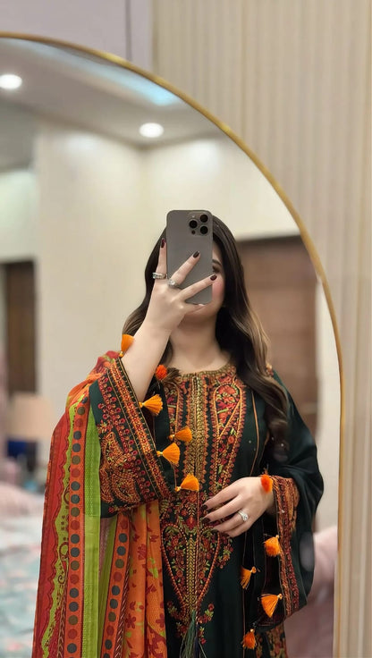ZARGUL EMBROIDERED 3PC Raj Kumari Collections