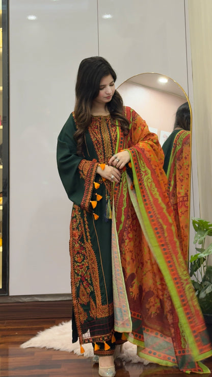 ZARGUL EMBROIDERED 3PC Raj Kumari Collections