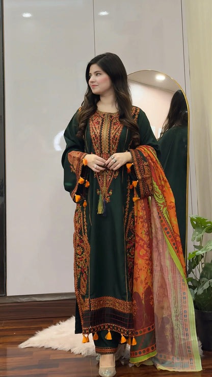 ZARGUL EMBROIDERED 3PC Raj Kumari Collections