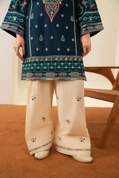 SAJJAL EMBROIDERED 3PC (FARSHI) Raj Kumari Collections
