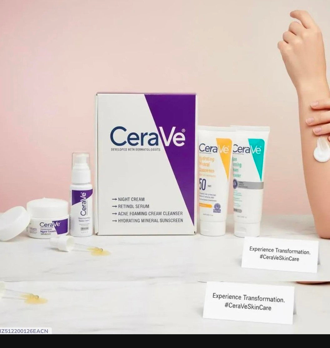 CERAVE 4 IN 1 WHITENING FACIAL KIT FOR ALL SKIN Raj Kumari Collections