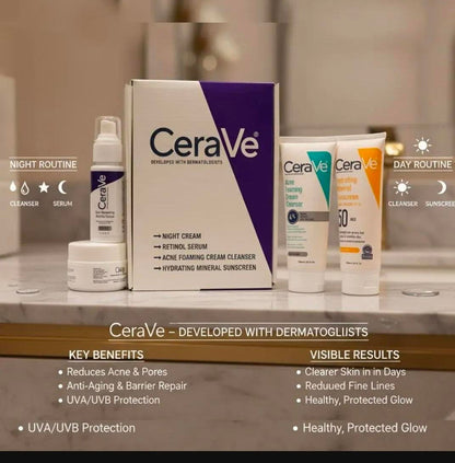 CERAVE 4 IN 1 WHITENING FACIAL KIT FOR ALL SKIN Raj Kumari Collections