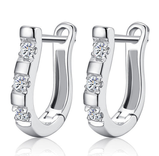SILVER ZIRCON EARRINGS