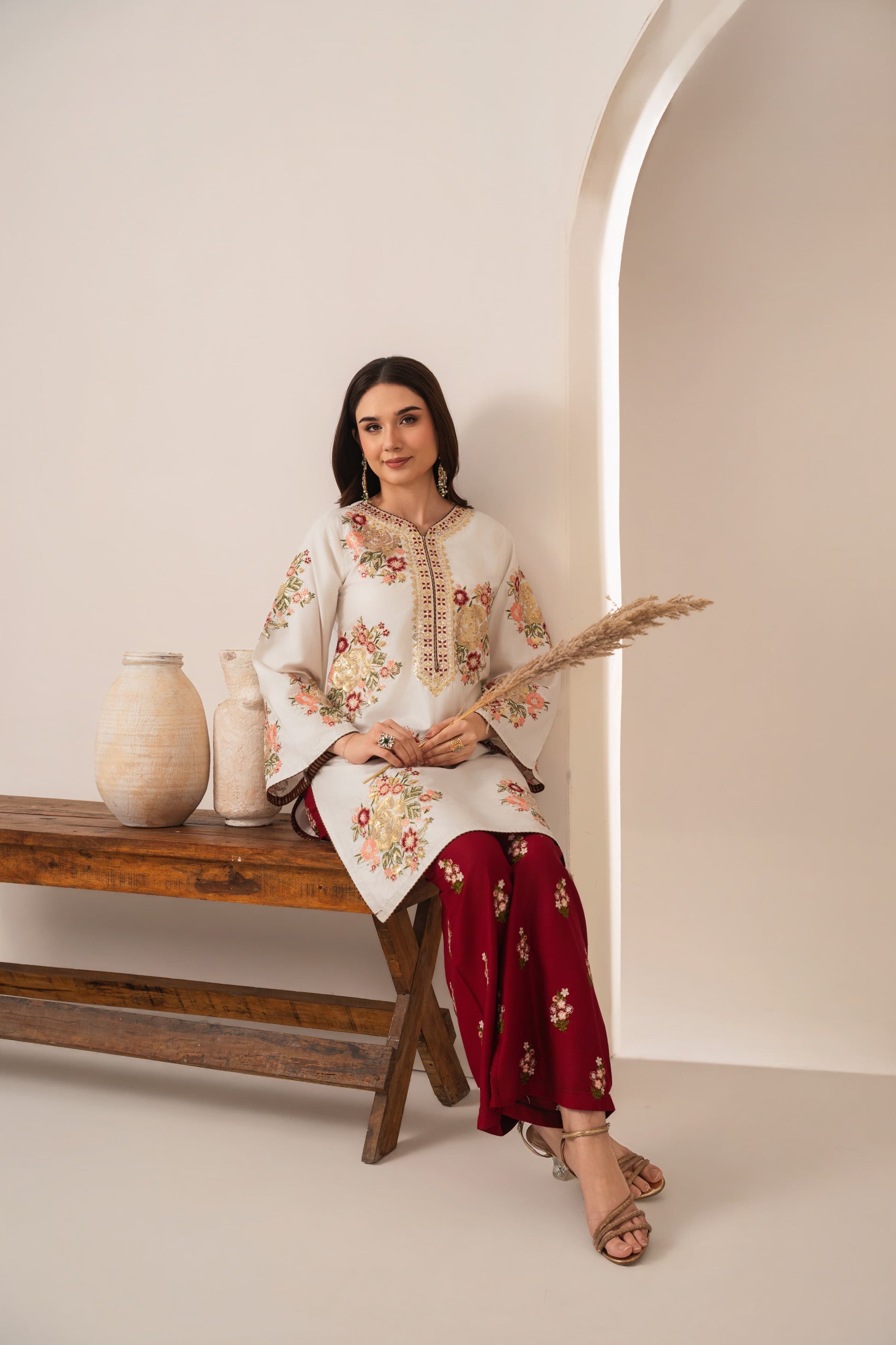 ALAYA EMBROIDERED 2PC  LADIES DRESS Raj Kumari Collections