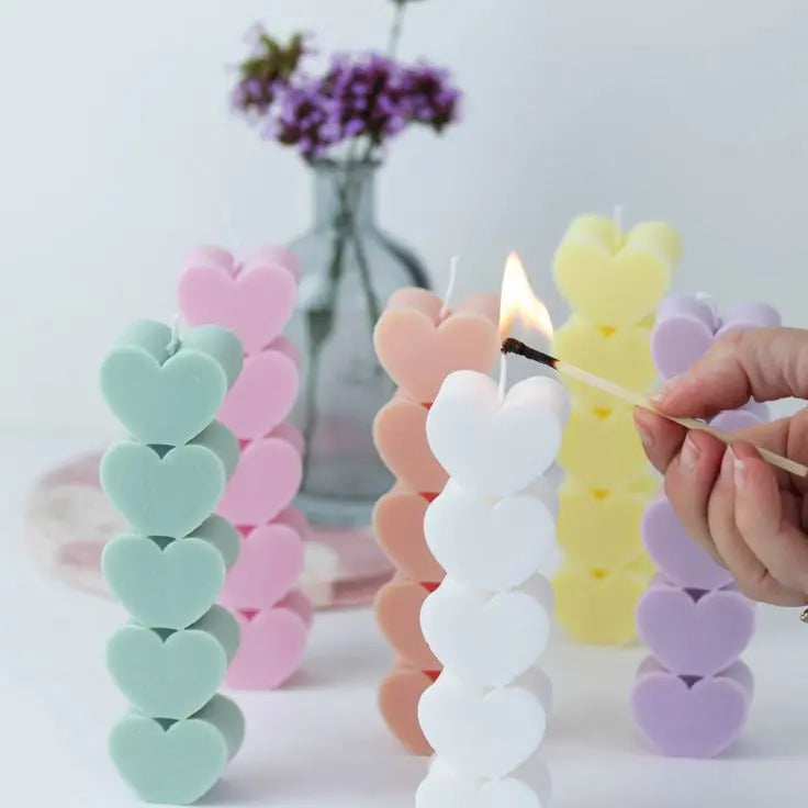 HEART SHAPED PILLAR CANDLE Comfit Wears