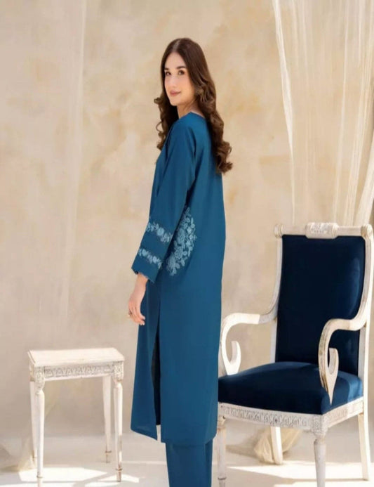 ELLA EMB LONG LENGTH (DOUBLE POCKET) Comfit Wears