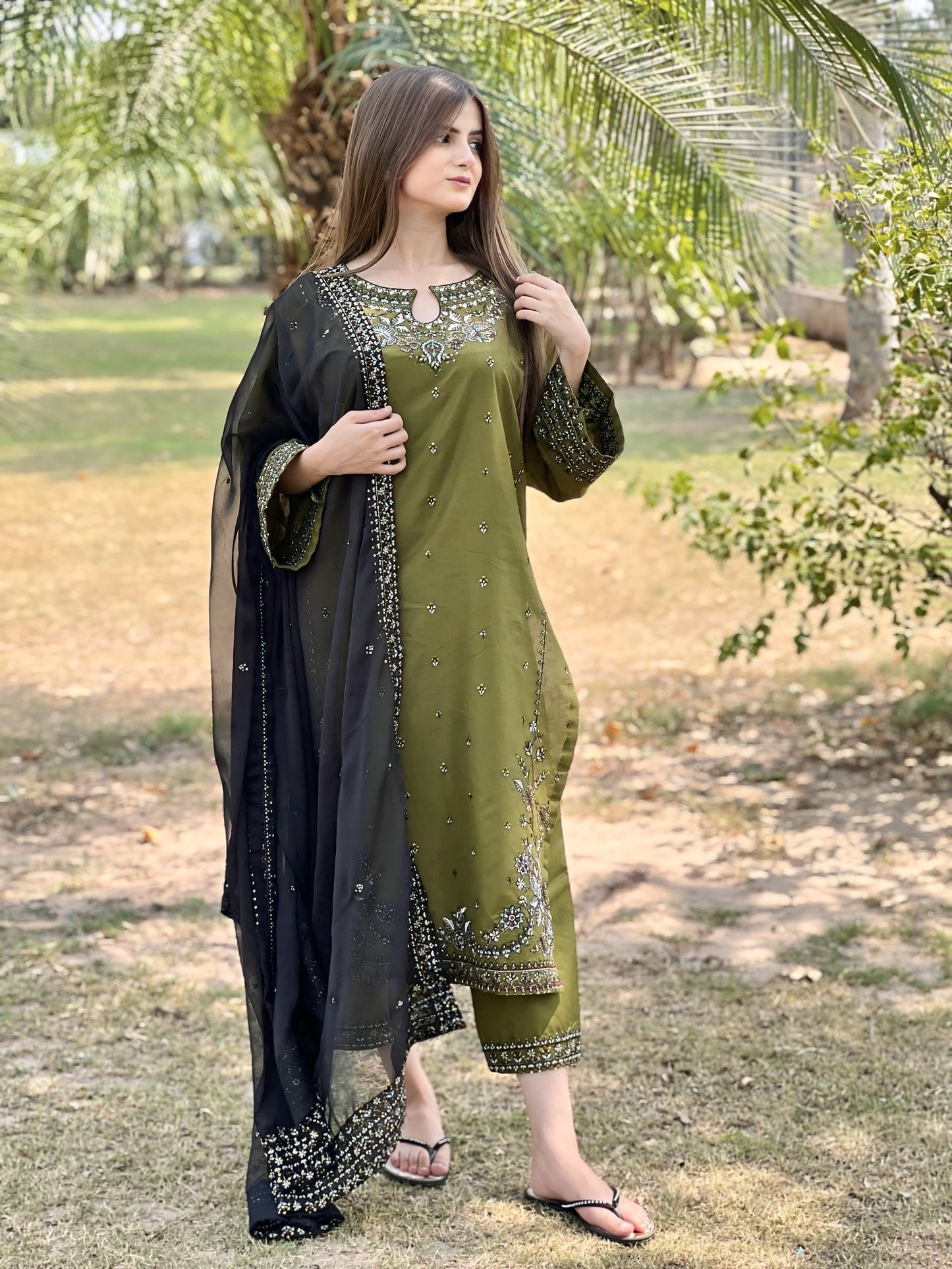 MAYAL EMBROIDERY 3PC Comfit Wears