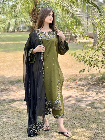 MAYAL EMBROIDERY 3PC Comfit Wears
