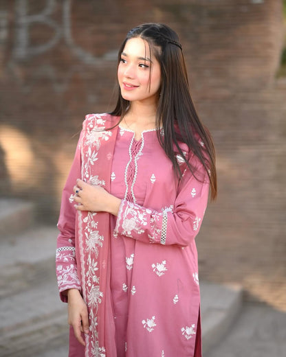 NAZNEEN EMBROIDERY 3PC Comfit Wears