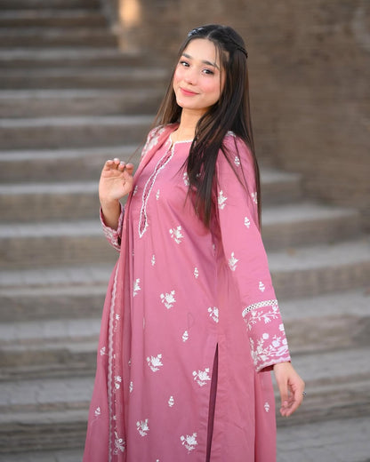 NAZNEEN EMBROIDERY 3PC Comfit Wears