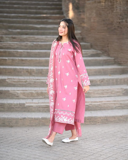 NAZNEEN EMBROIDERY 3PC Comfit Wears