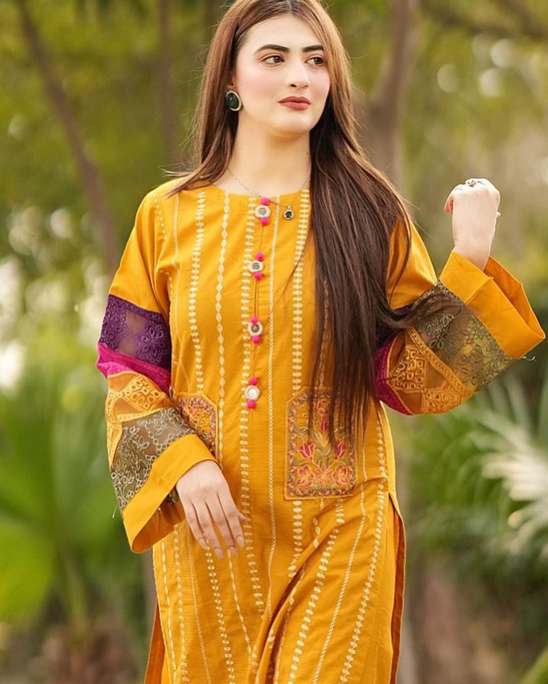 COTTON DOUBLE POCKET EMBROIDERY 2 PIECE SUIT Comfit Wears