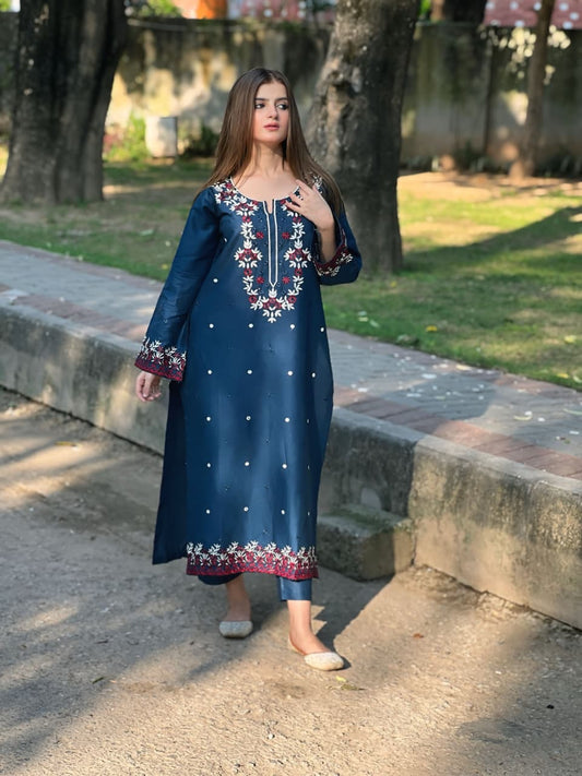 HEER EMBROIDERY 2PC Comfit Wears