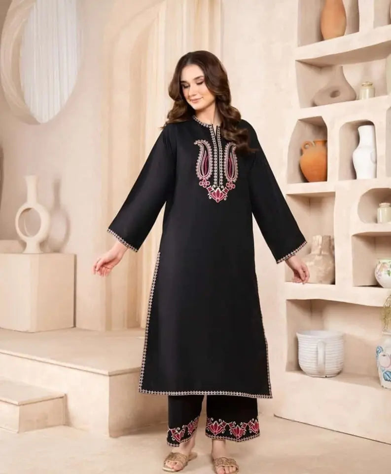 EMBROIDERY LONG LENGTH (2Pcs Suit) Comfit Wears